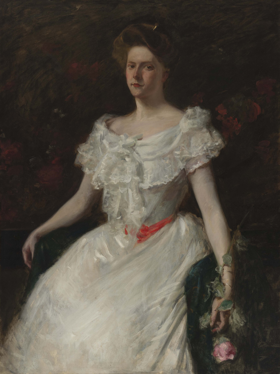 'Portrait of a Lady with a Rose" (Miss Mary Shepard Lukens), ca. 1901