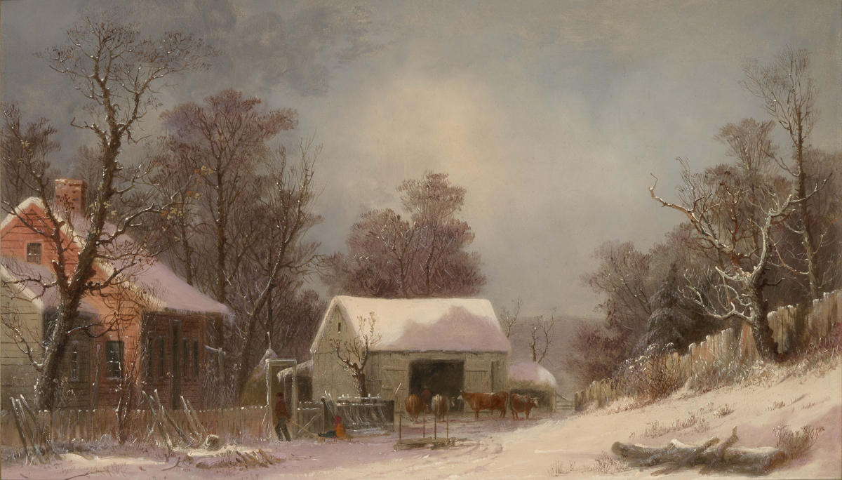 New England Farm in Winter, ca. 1862-1863
