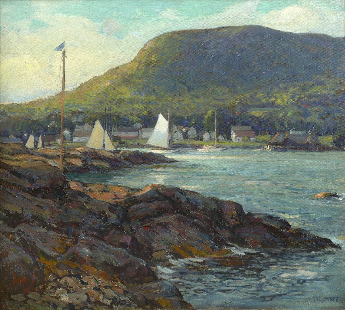 Mt. Battie from Camden Harbor, Maine