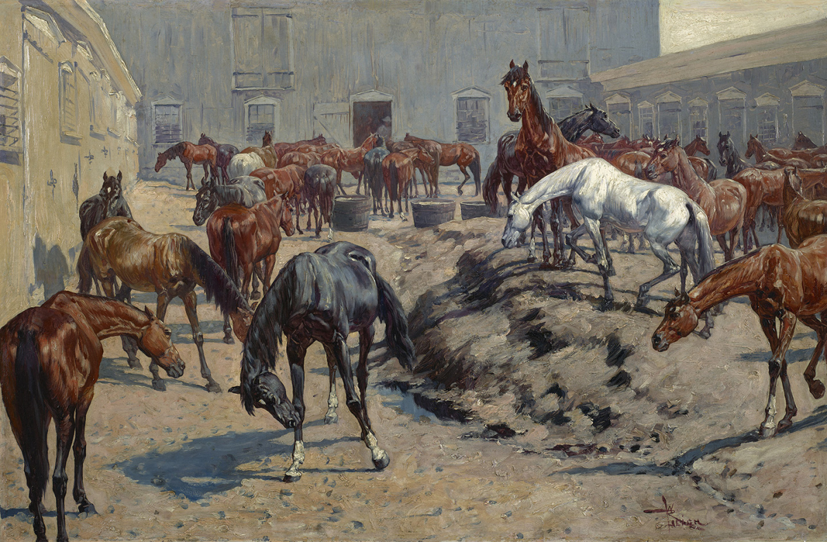 The Colts’ Yard at Stony Ford, New York, circa 1896