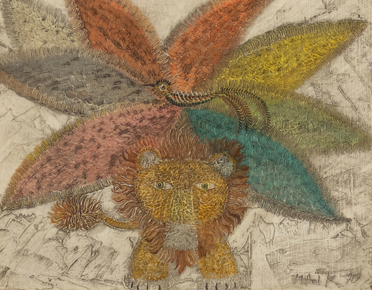 Lion and Peacock
