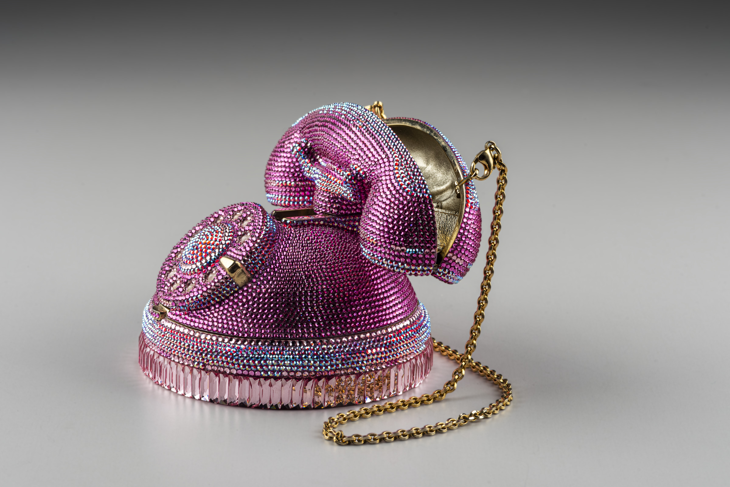 Pink Ringaling Rotary Phone Minaudiere