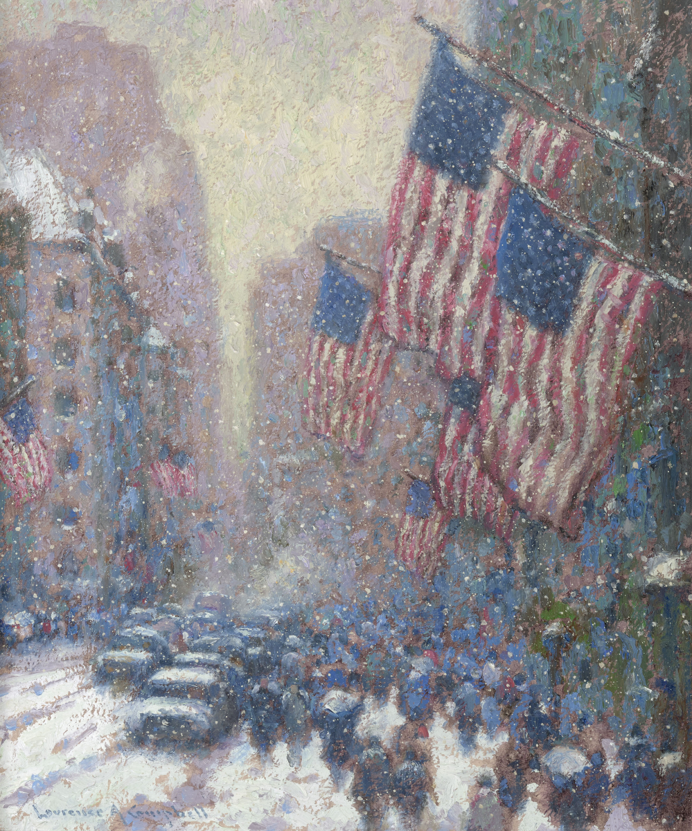 "Broadway in Winter" (View from Union Square)