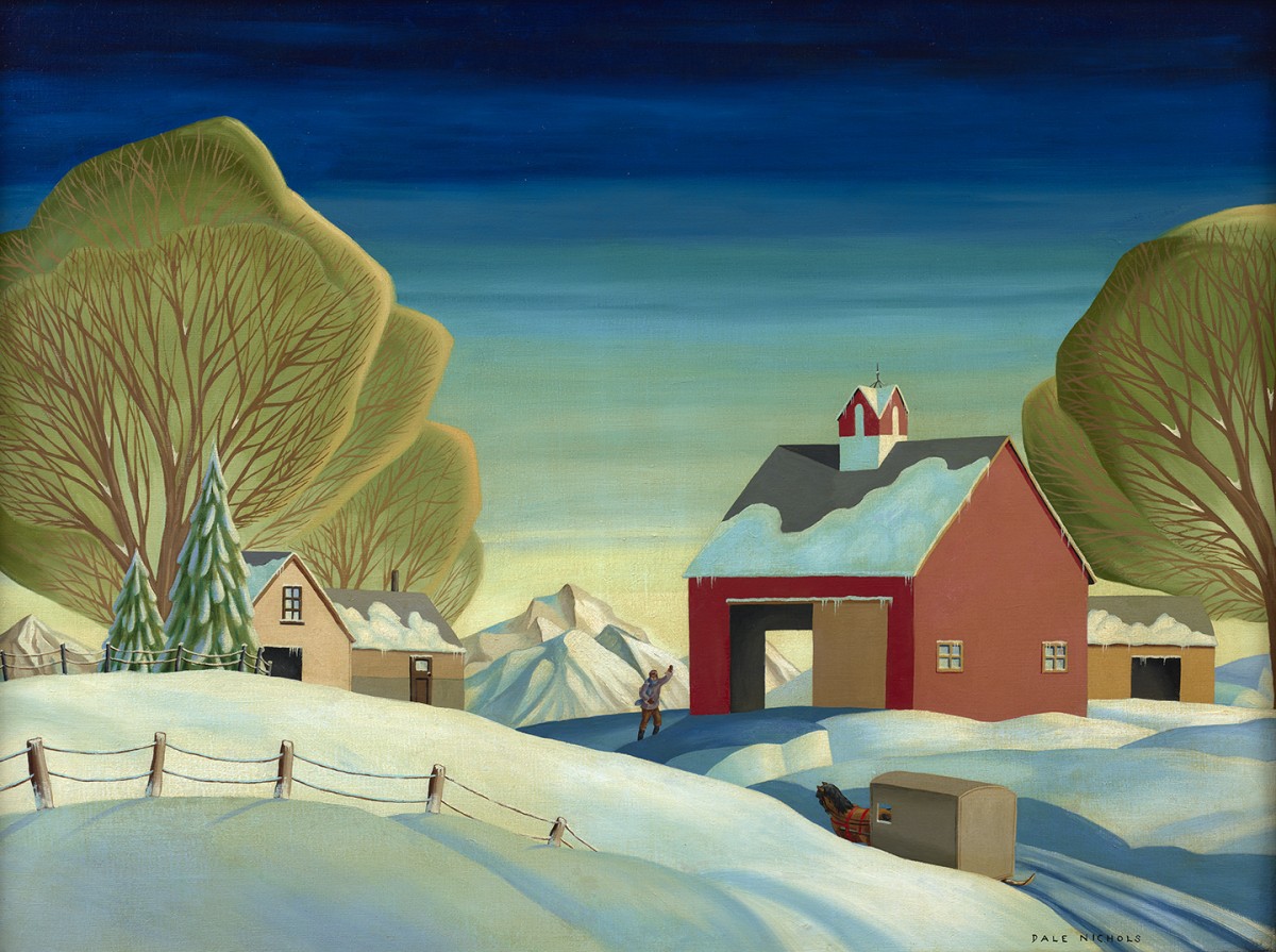 The Visit (Barn in Winter), late 1940s – early 1950s
