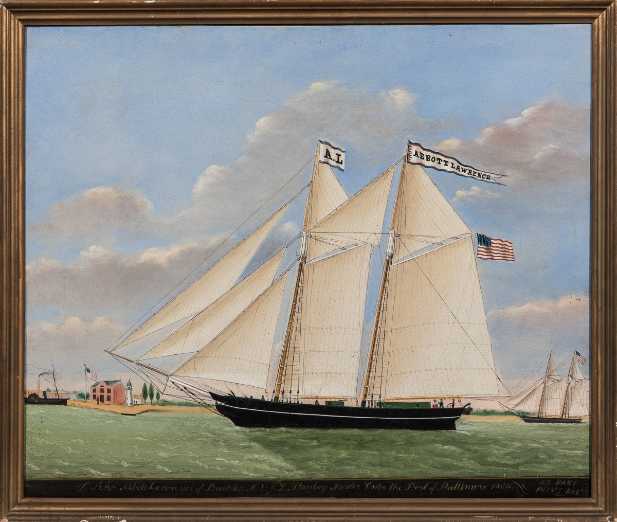 Portrait of the Schooner Abbott Lawrence