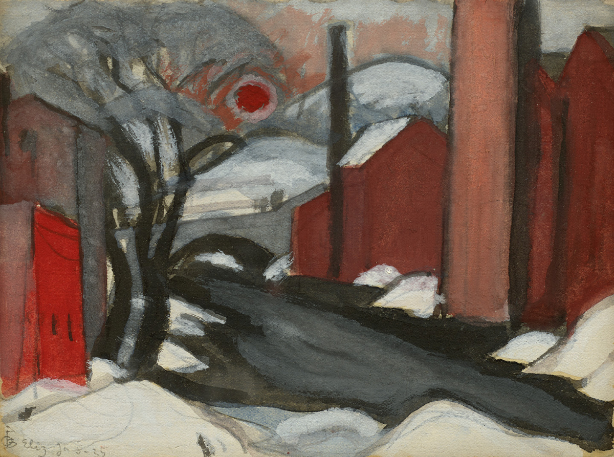 Study "Winter Sun" Millcreek, Elizabeth, N.J., 1925