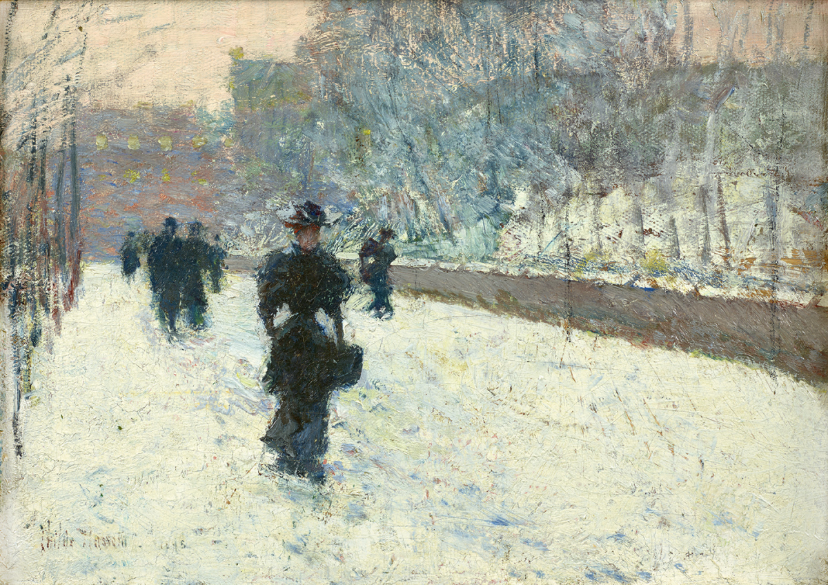 Promenade – Winter, New York, 1895