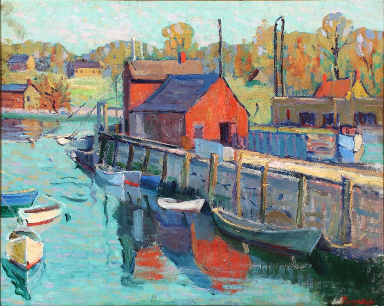 An Untitled View of Motif #1 Rockport Massachusetts (Early 20th century.)