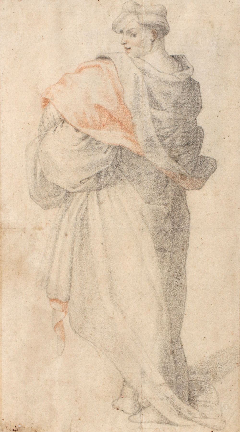 A 17th Century Dutch School Old Master Sketch on Paper