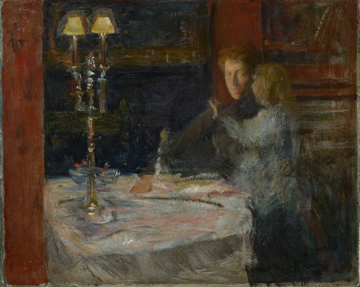 Anna by Lamplight, late 1880s