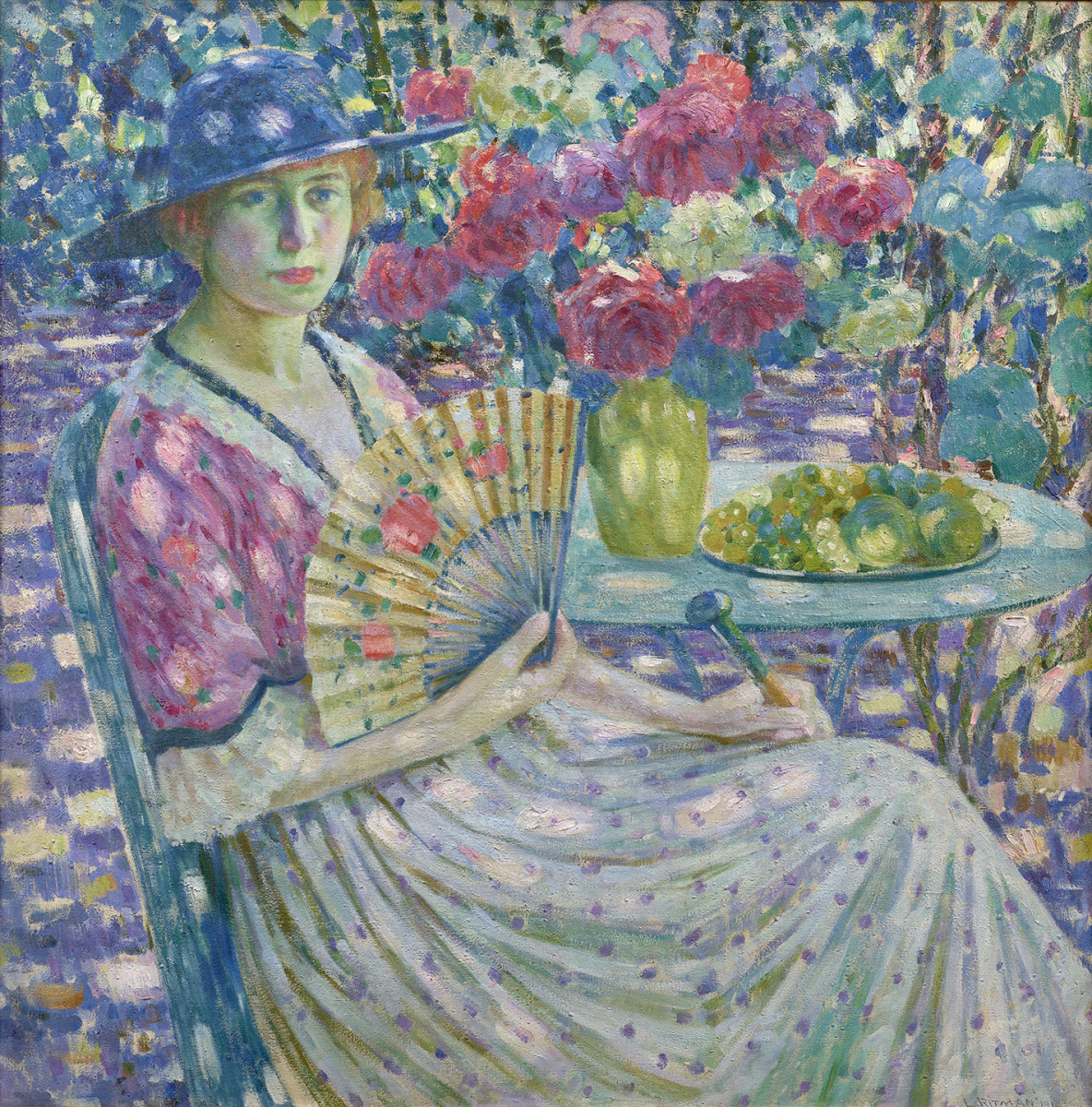 Girl with a Fan, Giverny, 1914