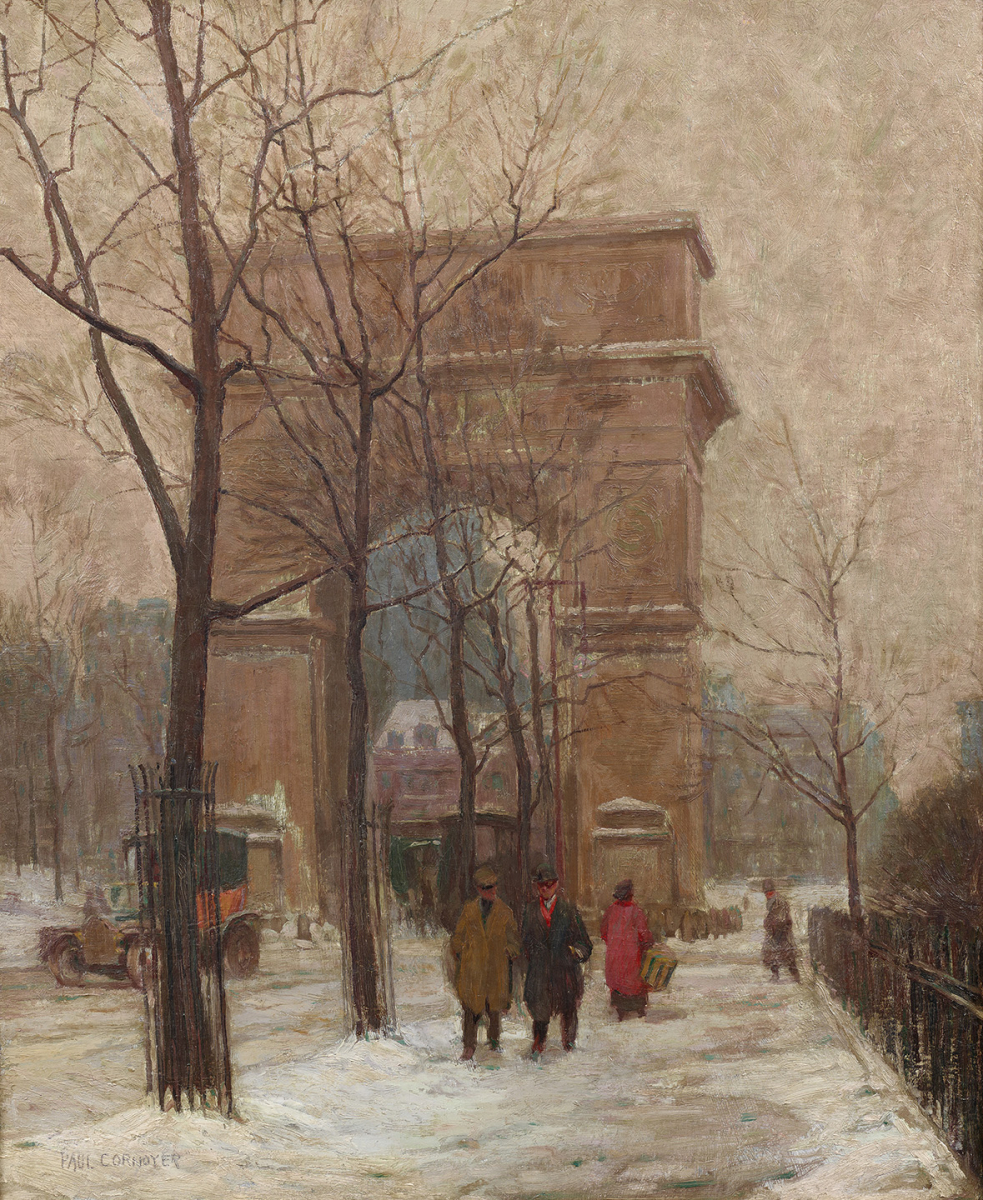 Washington Square, Winter, circa 1910