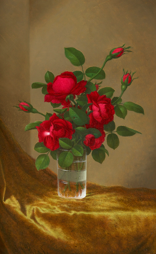 Cluster of Roses in a Glass, circa1885 - 1895