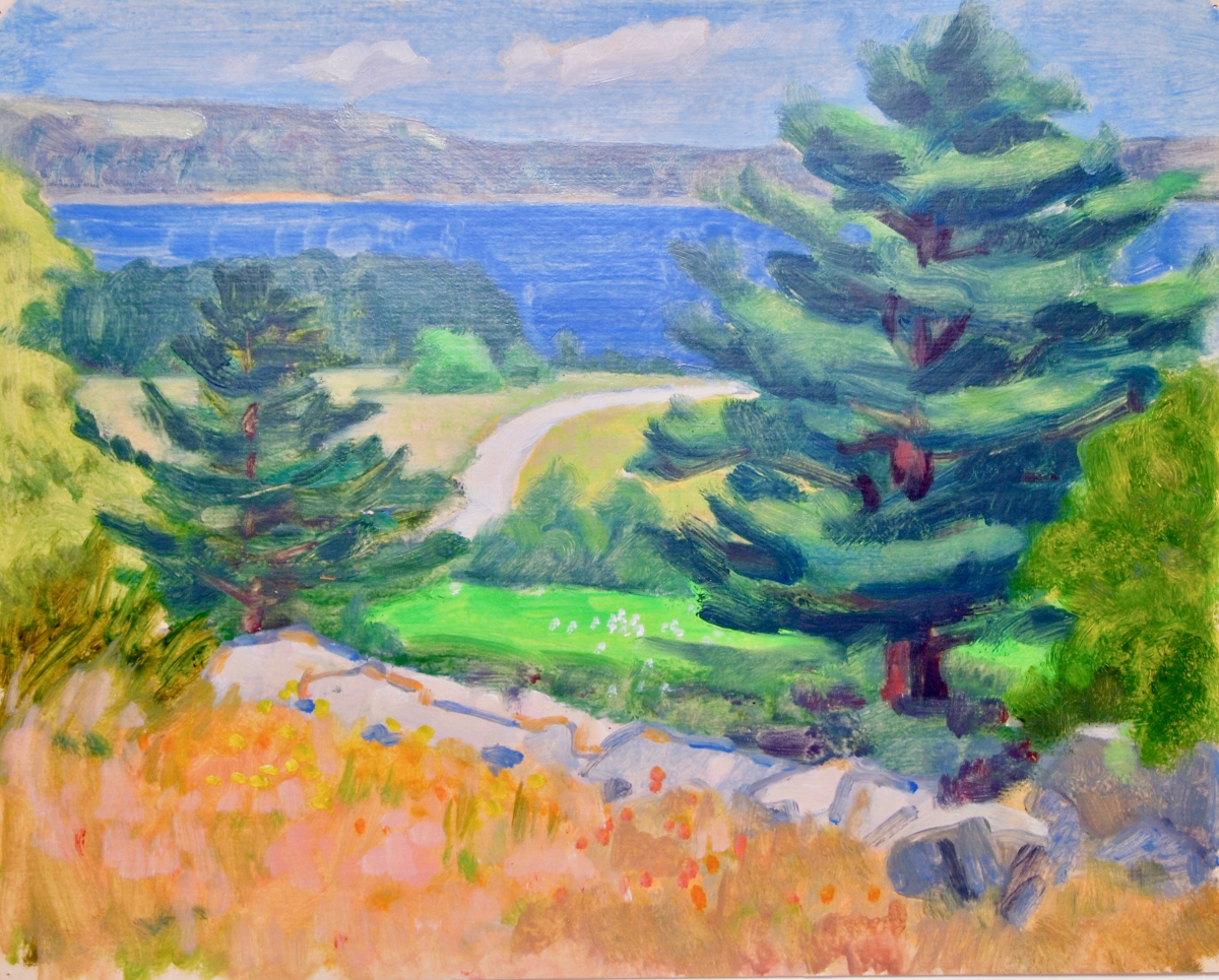 Overlooking Damariscotta Lake, c. 1970