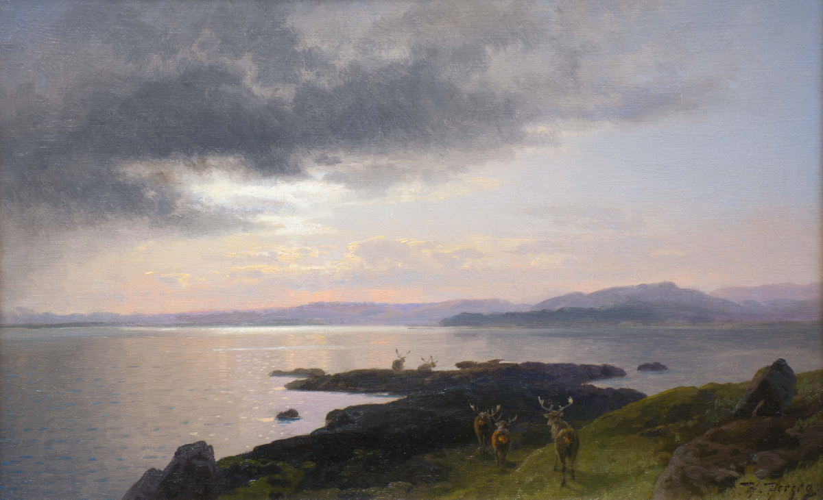 Twilight Over a Lake