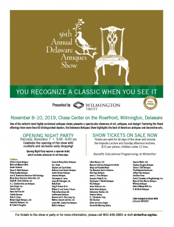56th Annual Delaware Antiques Show