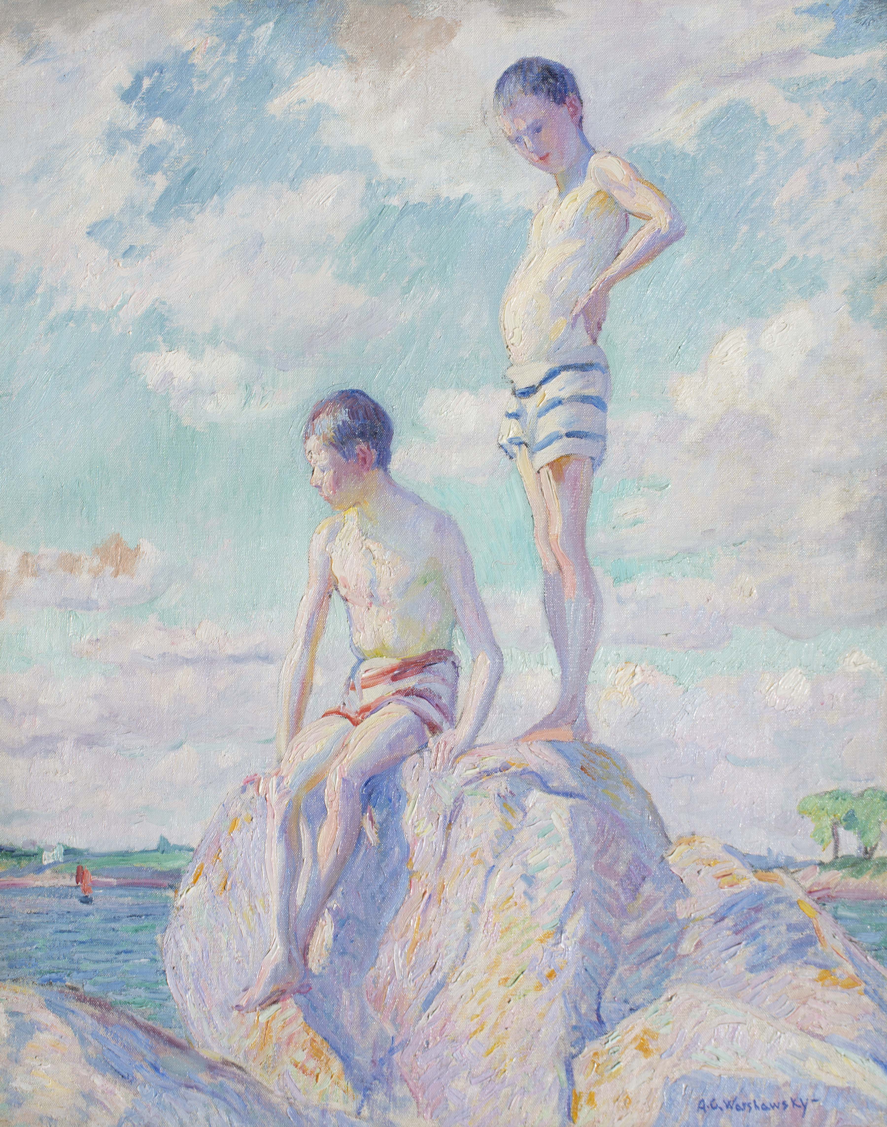 Sun Worshipers, Ile-aux-Moines, France circa 1911-15