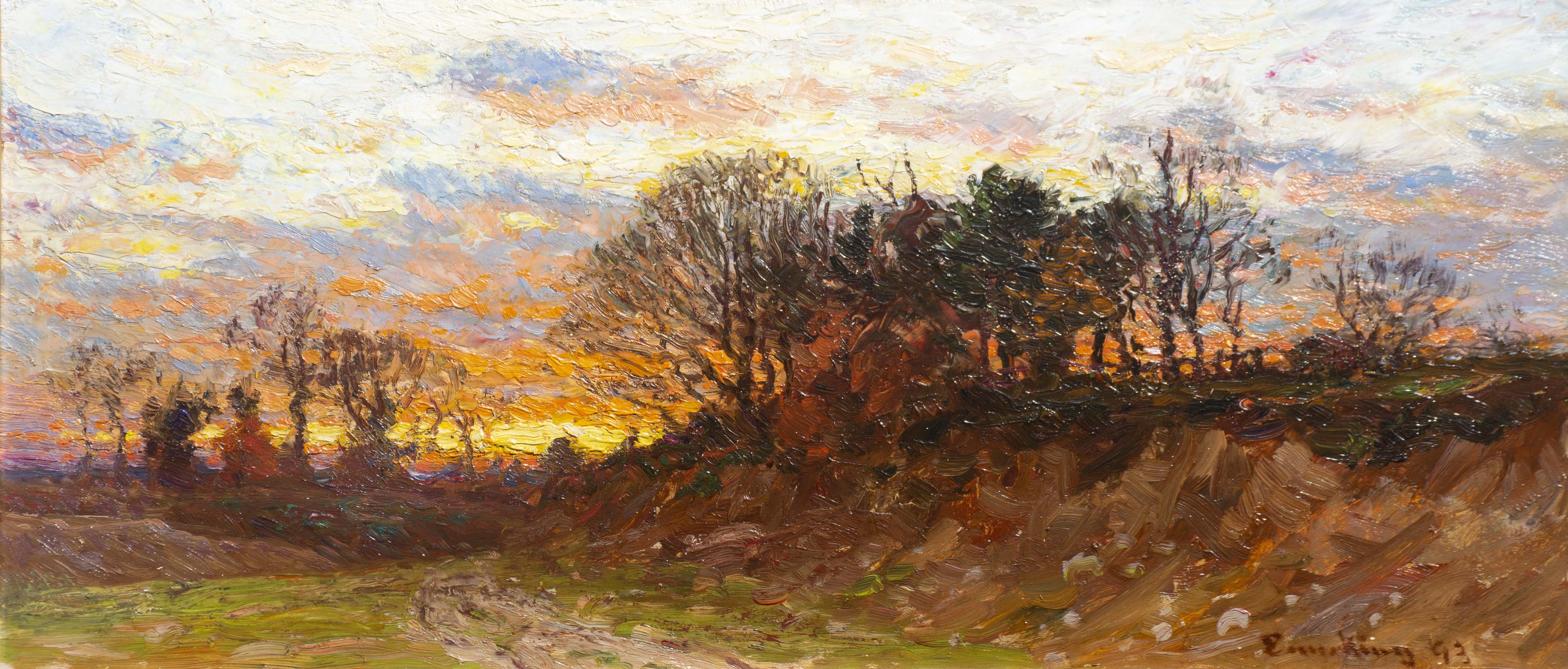 Sunset on a Country Road 1893