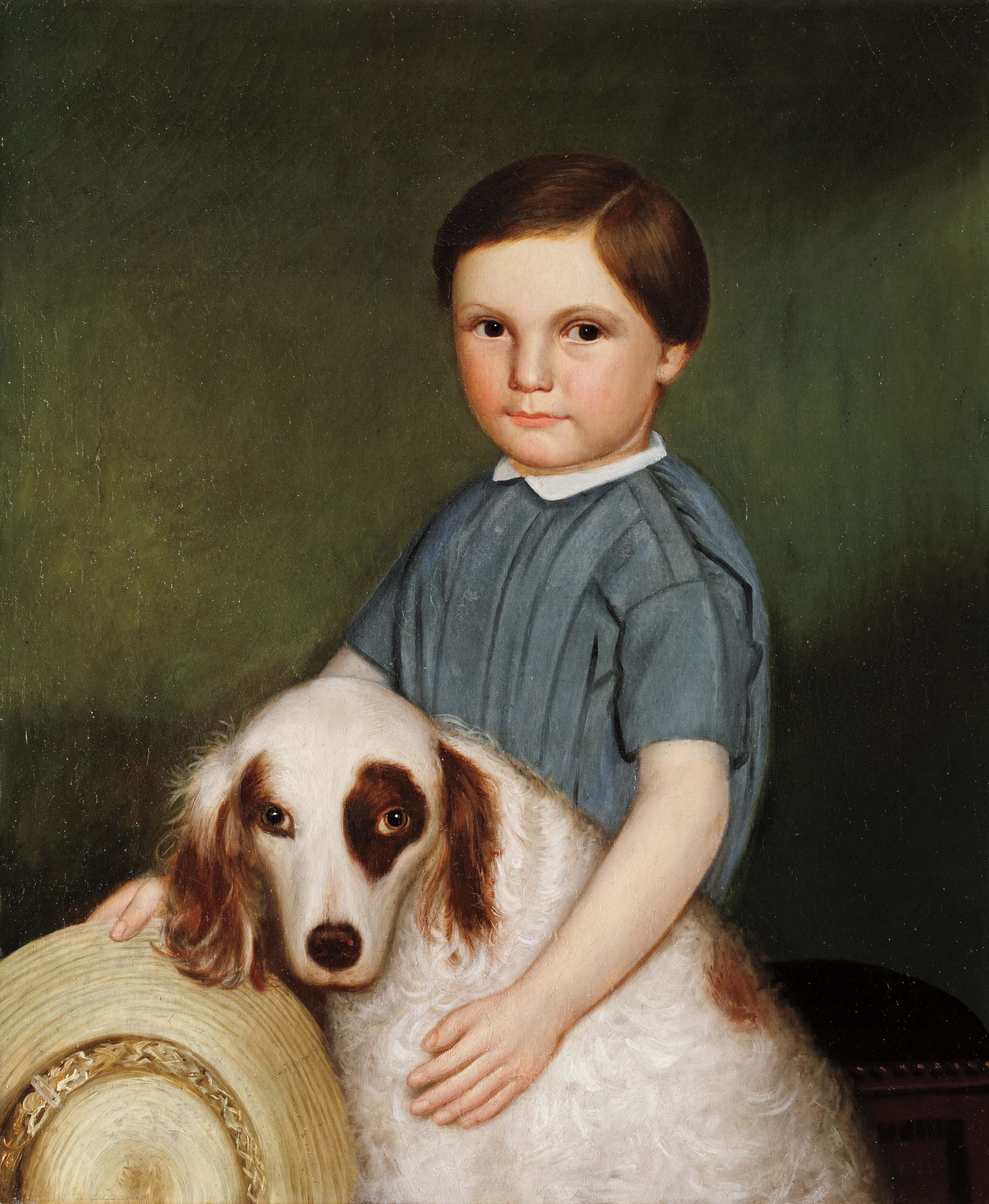 Young Boy with Dog circa 1840-45